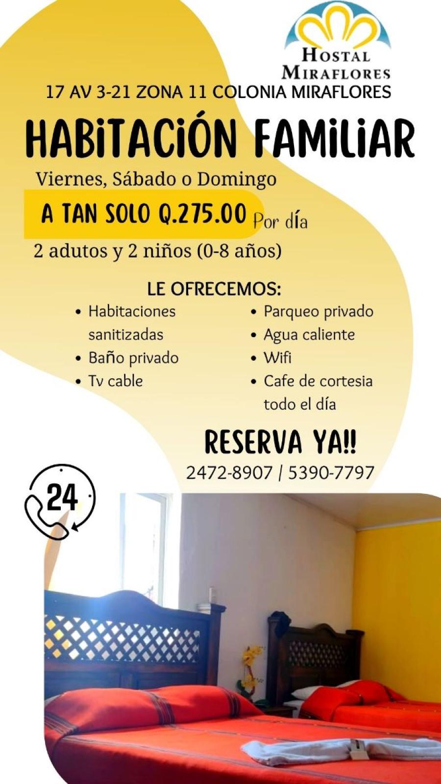 Foto Hotel en Renta Vacacional en Guatemala, Guatemala - Q 275 - HO16275 - BienesOnLine