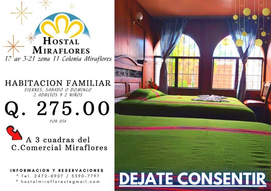 Hostal Miraflores, hospedaje familiar cerca de cines y mas