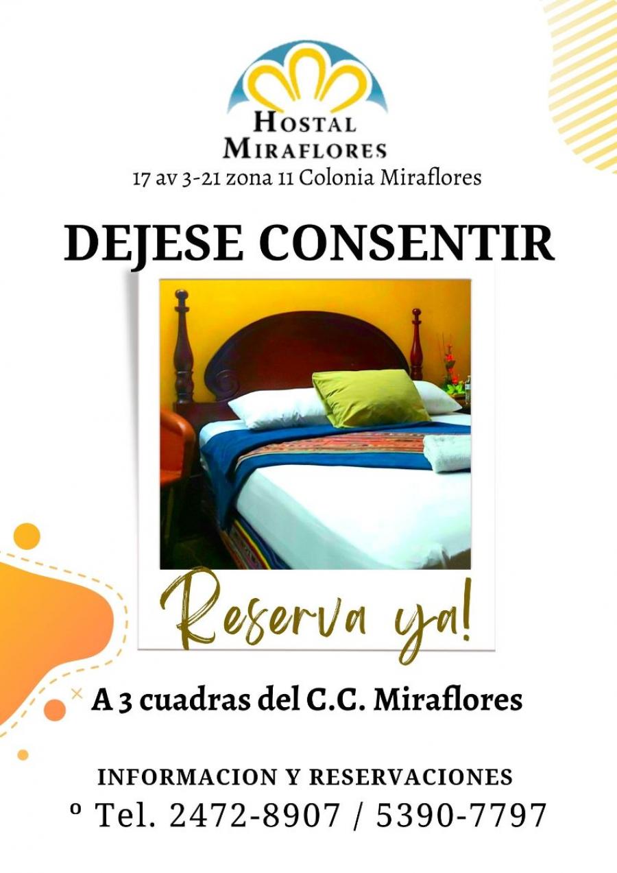 Hostal Miraflores, le ofrece habitaciones cómodas