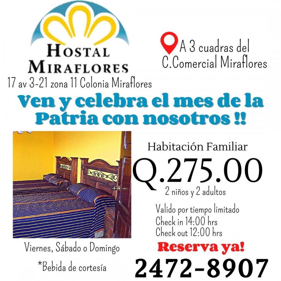 Hostal Miraflores piensa en ti y en tu familia