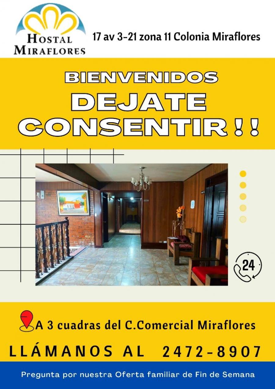 Llámanos y reserva, Hostal Miraflores te consentirá...