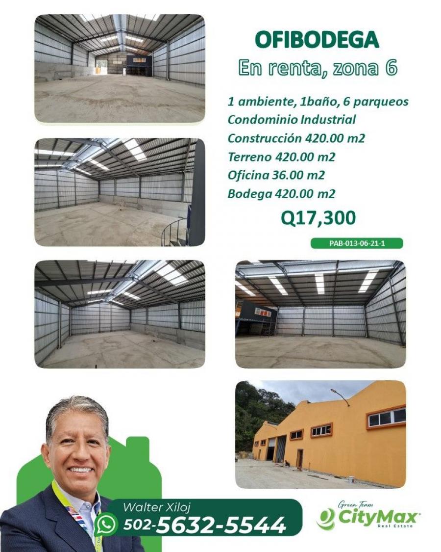 Foto Bodega en Renta en zona 6, Guatemala, Guatemala - Q 17.300 - BOR47449 - BienesOnLine