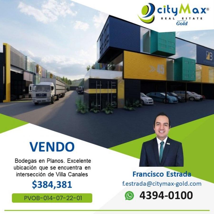 Ofibodega venta en planos, km. 20 Villa Canales Vas