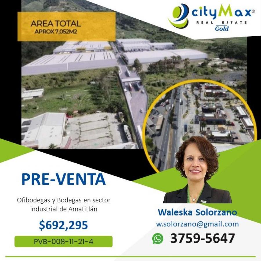 Ofibodegas en Pre-Venta en sector industrial en Amatitlán 