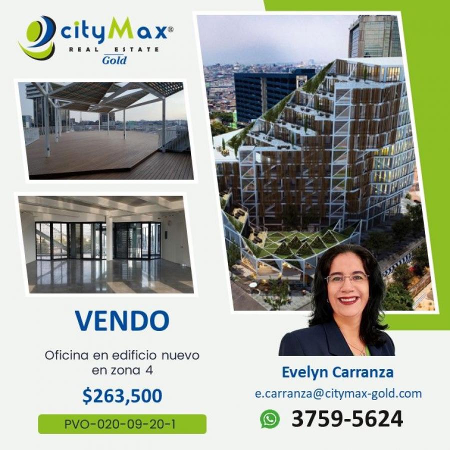 Oficina en venta en el corazón de la zona 4 