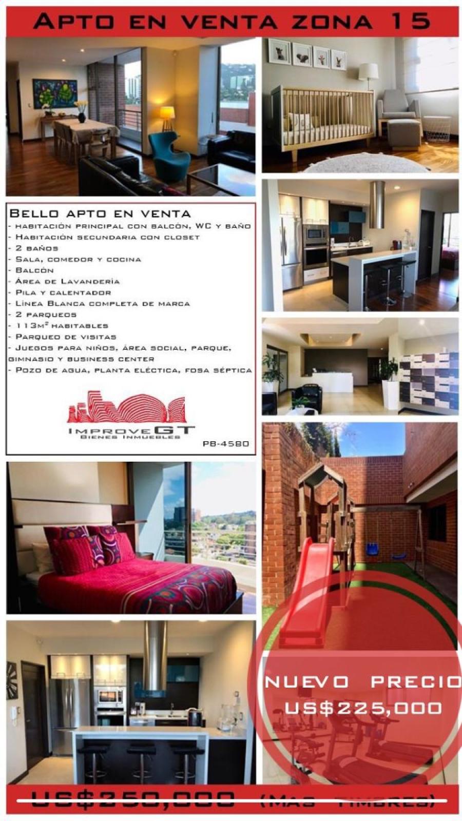 Foto Apartamento en Venta en Zona 15, Guatemala, Guatemala - U$D 225.000 - APV4141 - BienesOnLine