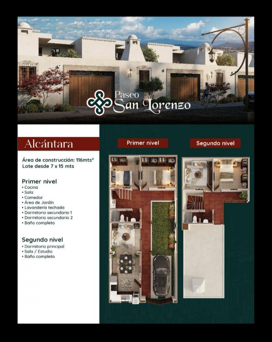 Se vende casa Alcántara de 3 hab. Paseo San Lorenzo