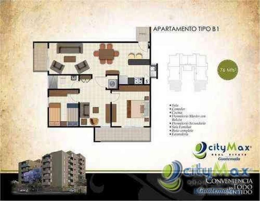 Foto Apartamento en Venta en Zona 11, Guatemala - U$D 98.133 - APV28712 - BienesOnLine