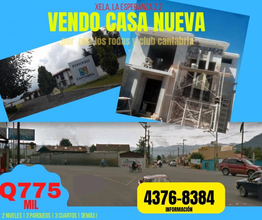 Foto Casa en Venta en Cerca a pila los rodas y club cantabria, LA ESPERANZA Z.2, Quetzaltenango - Q 775.000 - CAV20629 - BienesOnLine