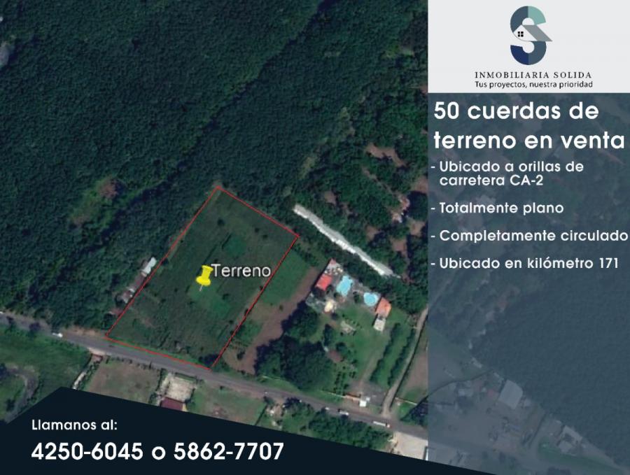 Foto Terreno en Venta en Santa Cruz Mulu, Retalhuleu - Q 6.500.000 - TEV4506 - BienesOnLine