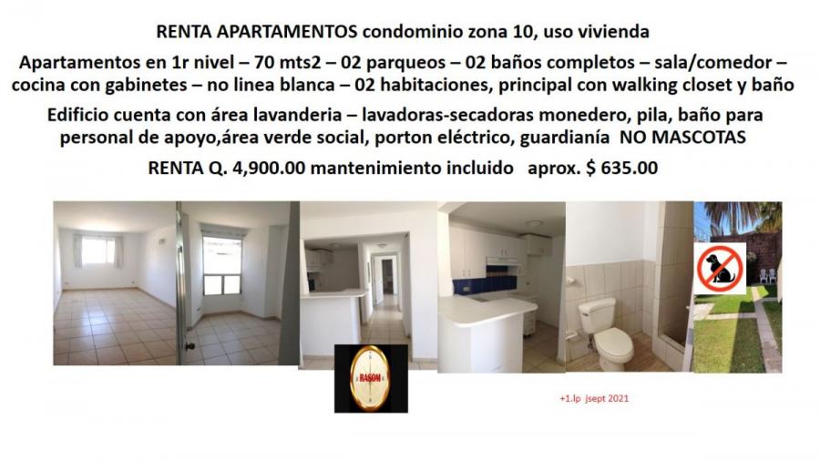 Foto Apartamento en Renta en Ciudad Vieja, Zona 10, ciudad vieja, sector Univesidades, Hospit, Guatemala - Q 4.900 - APR10469 - BienesOnLine