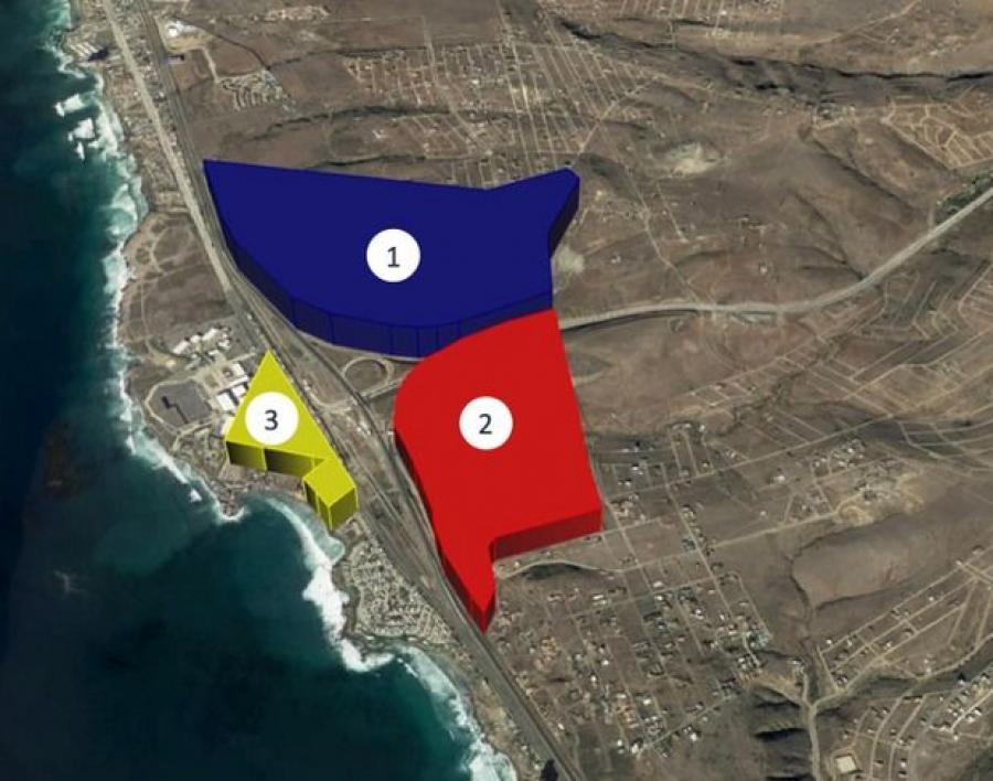 3 terrenos industriales frente al mar en venta en Popotla, Rosarito