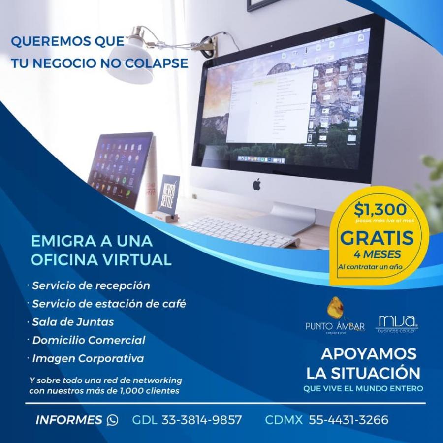 Foto Oficina en Renta en Ladron de Guevara, Guadalajara, Jalisco - $ 1.300 - OFR274144 - BienesOnLine