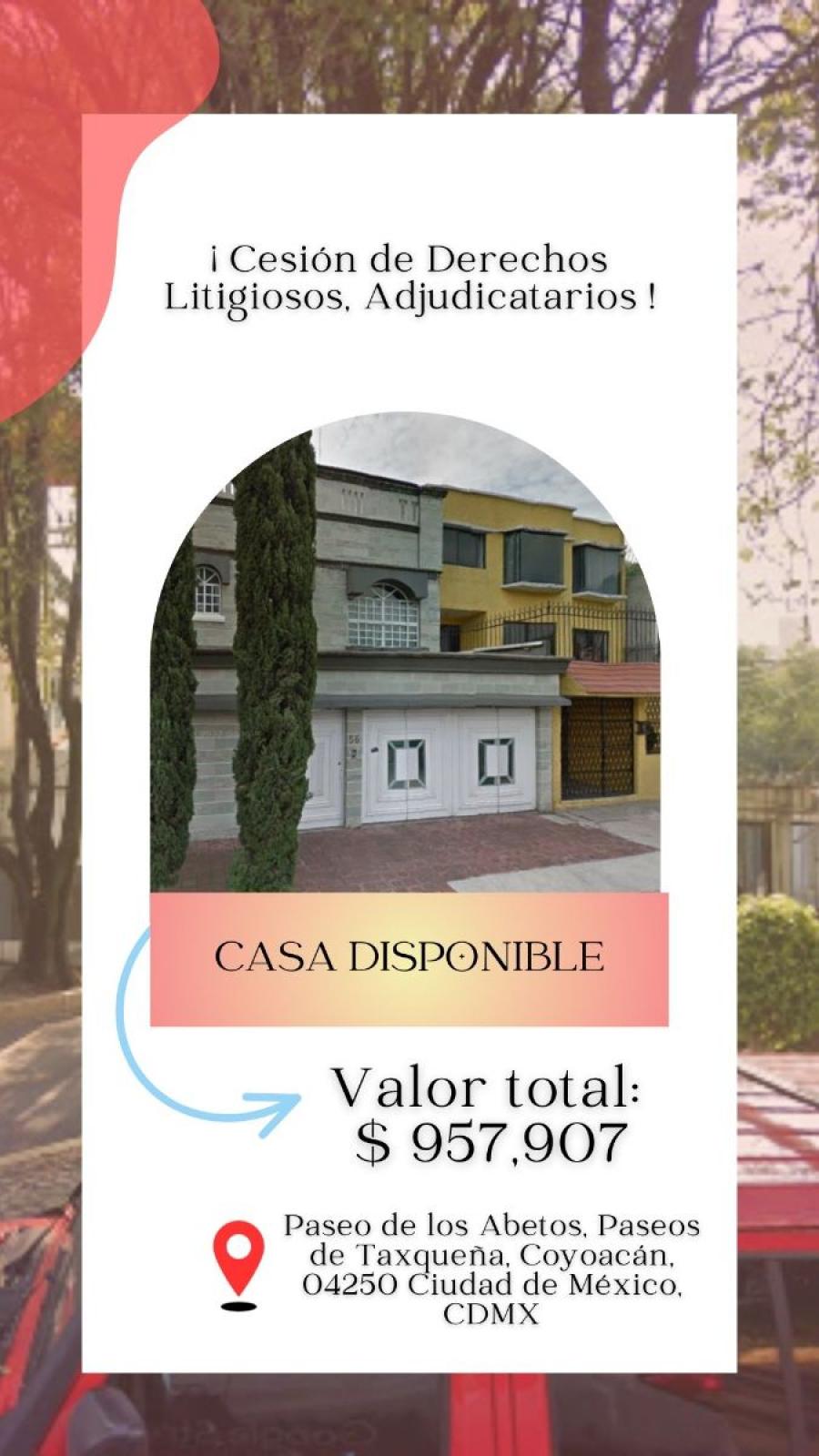 Foto Casa en Venta en PASEO DE TAXQUEA, Coyoacn, Distrito Federal - $ 957.907 - CAV353459 - BienesOnLine