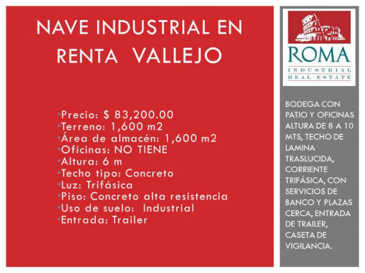 Foto Bodega en Renta en Naucalpan de Juárez, Mexico - $ 83.200 - BOR102416 - BienesOnLine