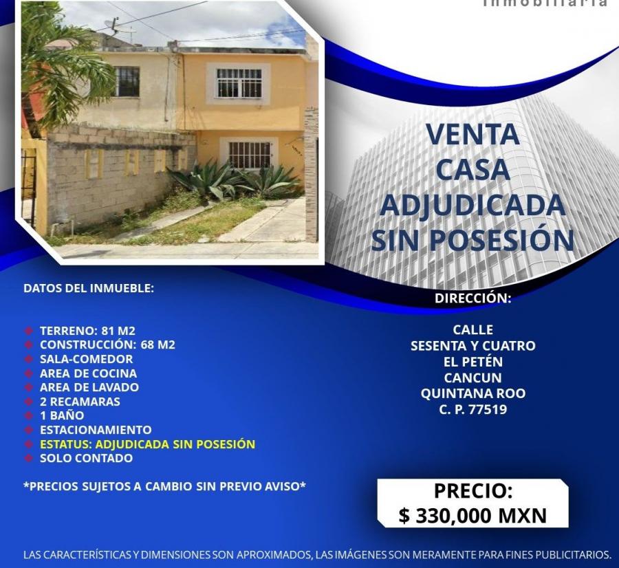 Foto Casa en Venta en FRACC EL PETEN, Cancún, Quintana Roo - $ 330.001 - CAV353419 - BienesOnLine