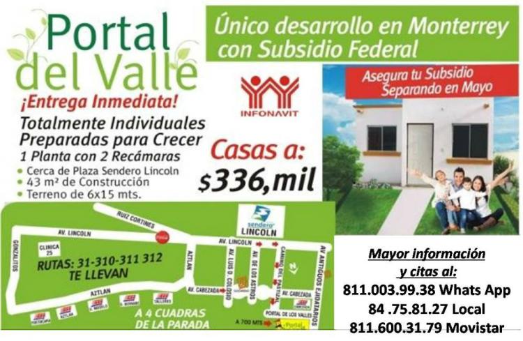 Foto Casa en Venta en Monterrey, Nuevo Leon - $ 336.000 - CAV124017 - BienesOnLine