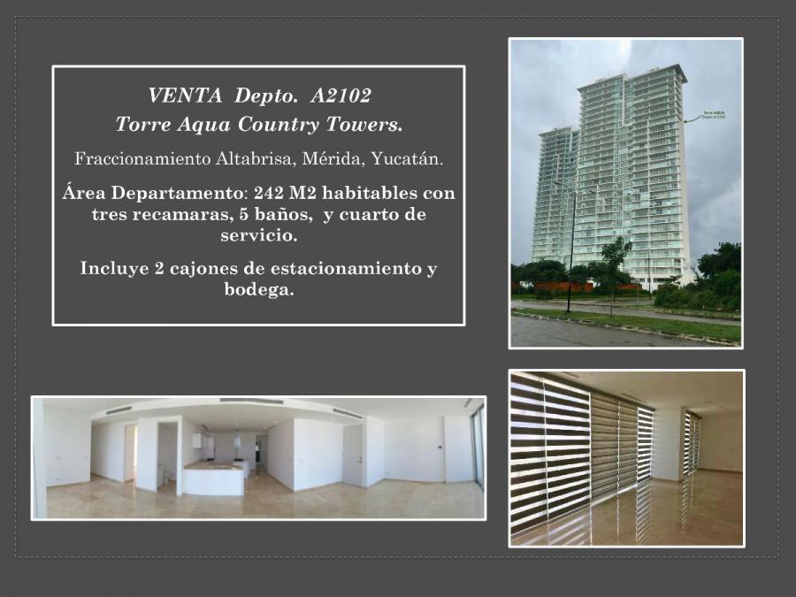 Foto Departamento en Venta en Altabrisa, Mérida, Yucatan - $ 7.400.000 - DEV256018 - BienesOnLine