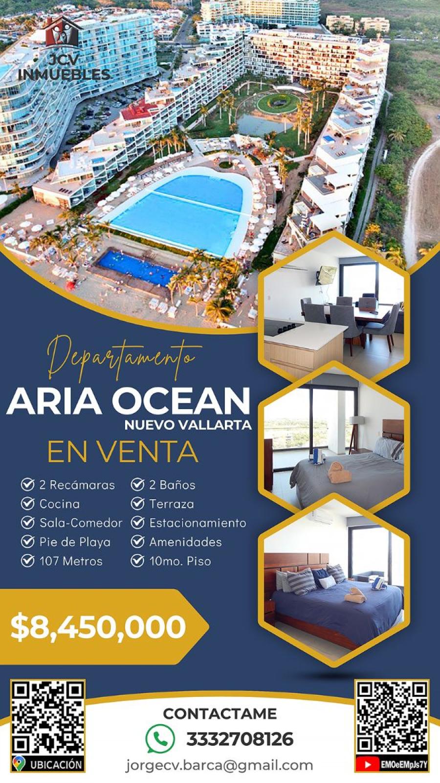 Departamento en Venta en Flamingos Nuevo Vallarta, Nayarit