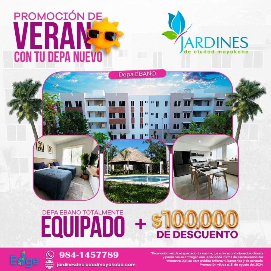 Foto Departamento en Venta en Mayakoba jardines de ciudad, Playa del Carmen, Quintana Roo - $ 2.429.000 - DEV355991 - BienesOnLine