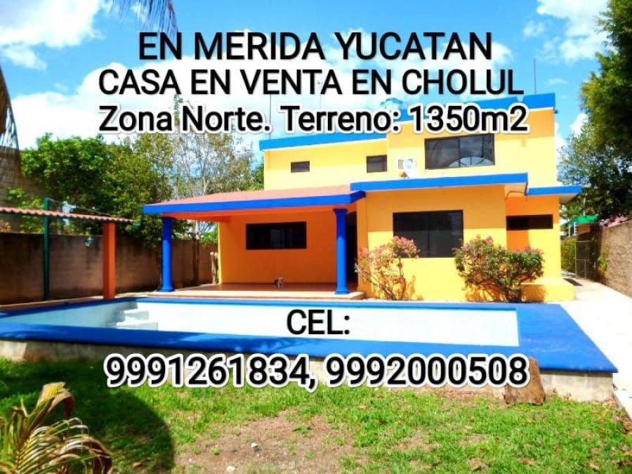 En Merida Zona Norte casa en Cholul en venta 