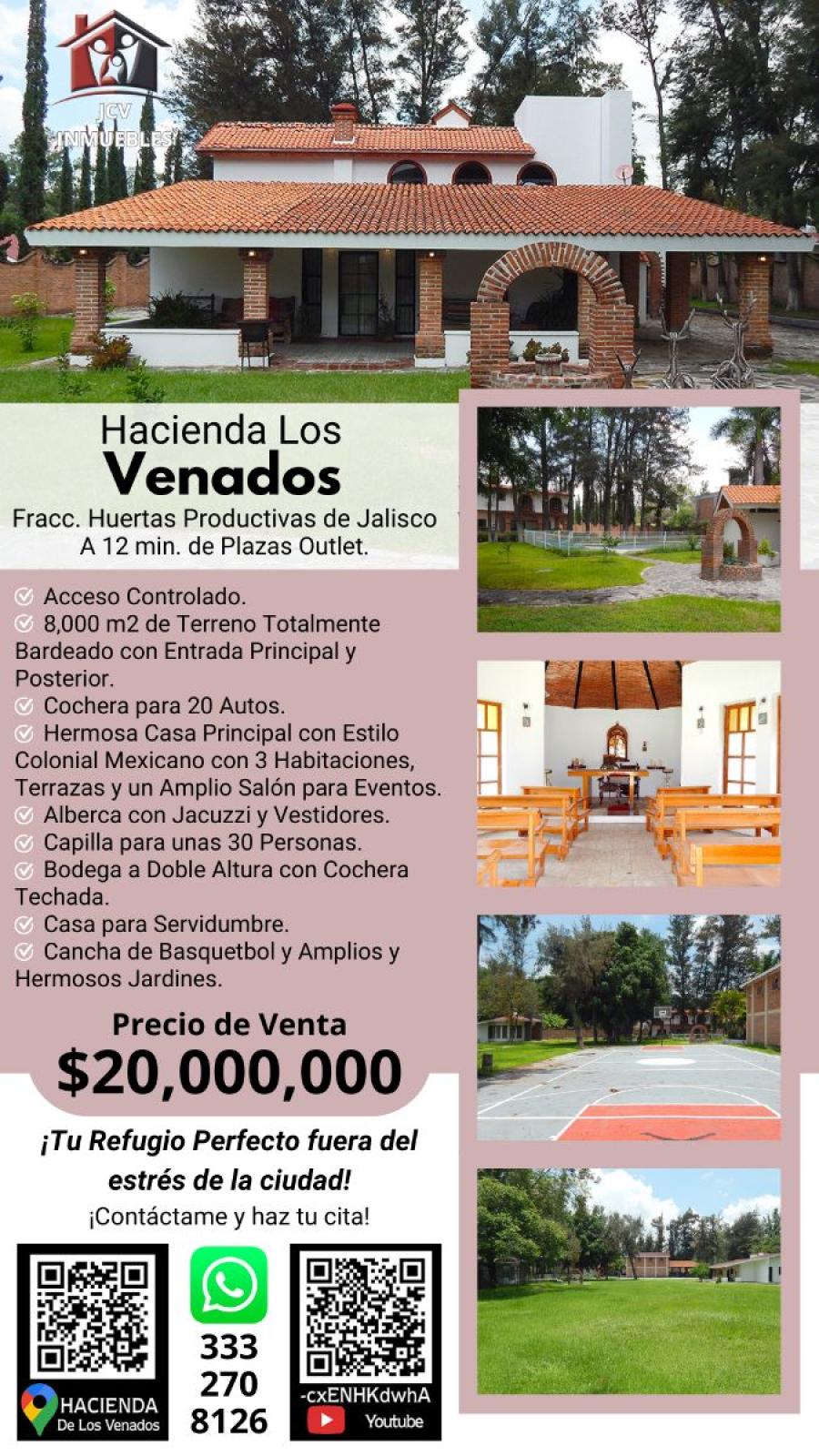 Foto Finca en Venta en Huertas Productivas de Jalisco, Tlajomulco de Zúñiga, Jalisco - $ 20.000.000 - FIV357119 - BienesOnLine