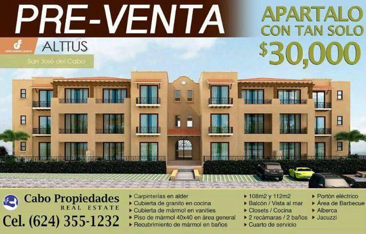 GRAN PRE-VENTA CONDOMINIOS 2 REC + 2 BAÑOS, ALBERCA, SAN JOSÉ