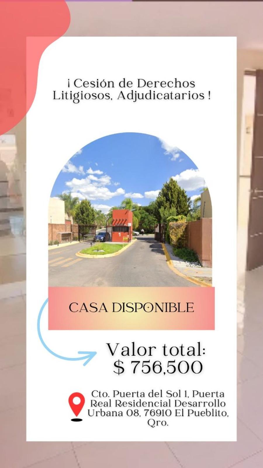 Foto Casa en Venta en PUERTA REAL, El Pueblito, Queretaro Arteaga - $ 756.500 - CAV353389 - BienesOnLine