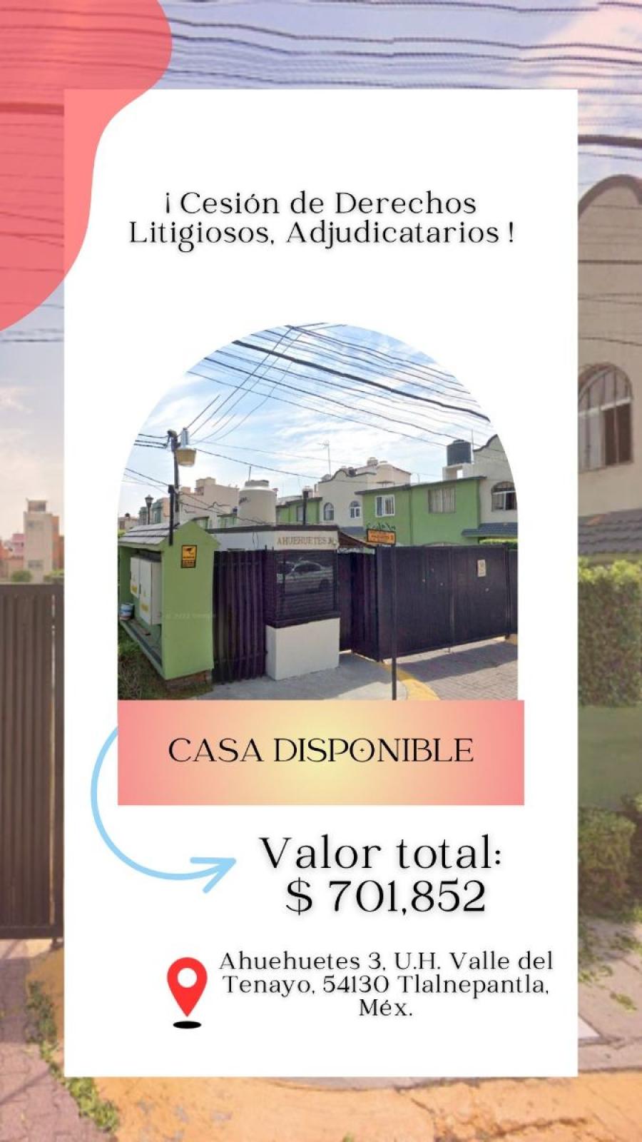 Foto Casa en Venta en VALLE DE TENAYO, Tlalnepantla, Mexico - $ 701.852 - CAV353445 - BienesOnLine