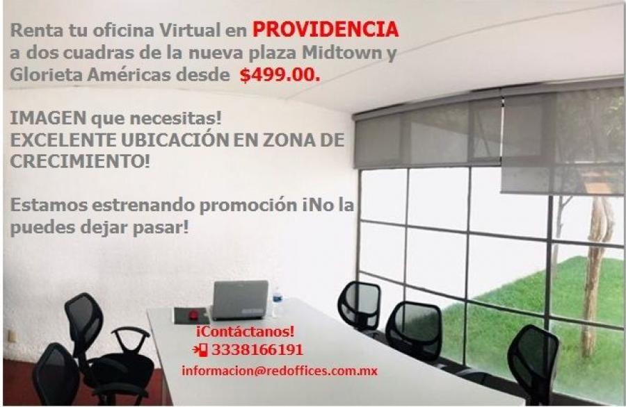 Foto Oficina en Renta en PROVIDENCIA, Guadalajara, Jalisco - $ 499 - OFR262817 - BienesOnLine