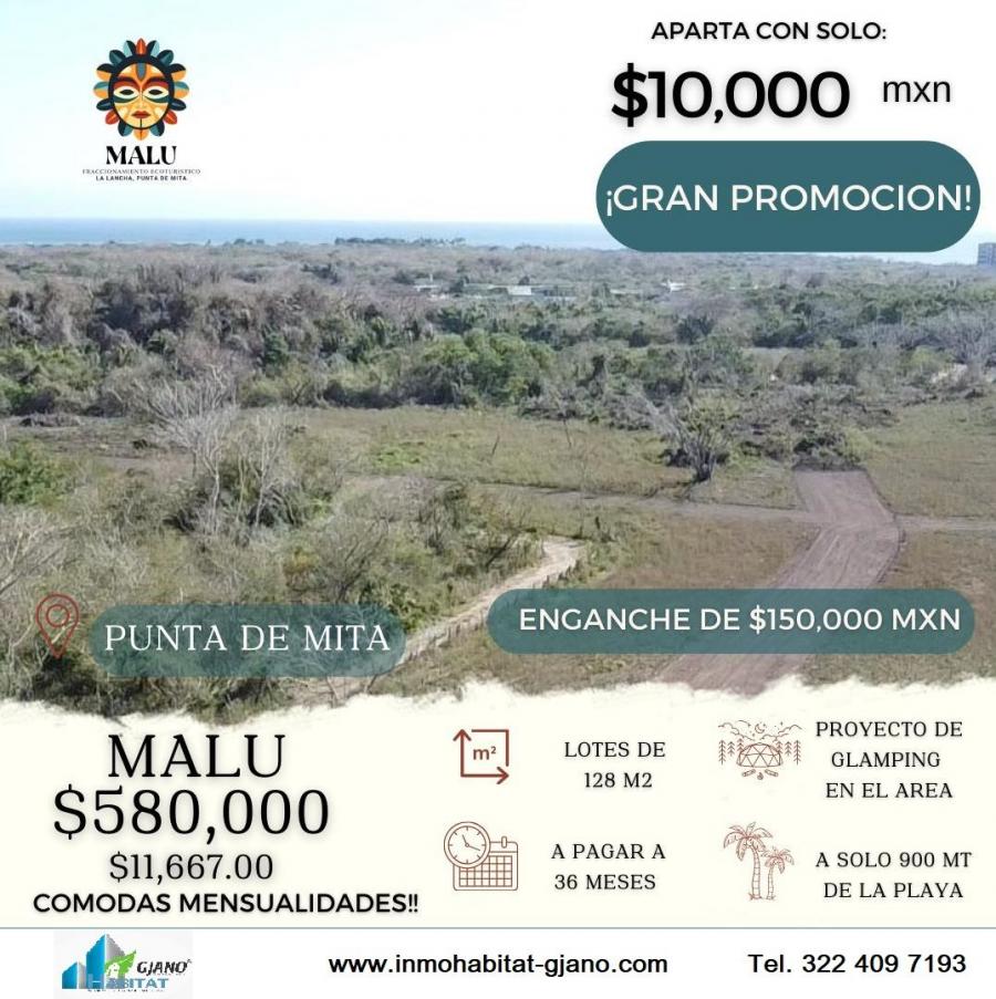 Foto Terreno en Venta en BAHIA DE BANDERAS, Bucerías, Nayarit - $ 580.000 - TEV356035 - BienesOnLine