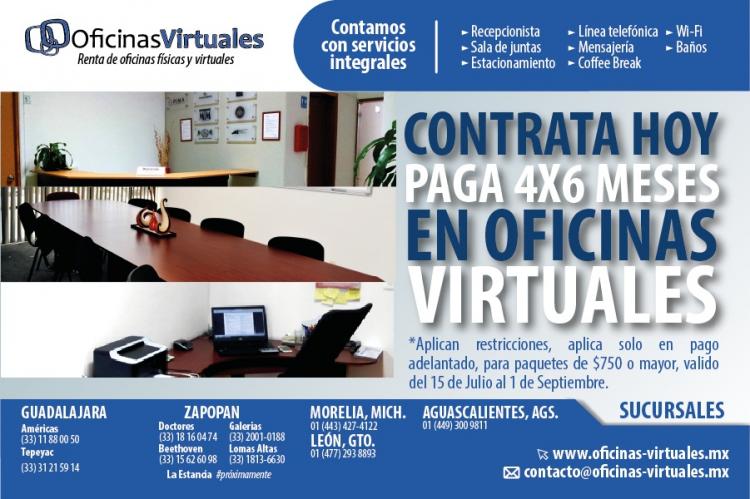 Foto Oficina en Renta en LA ESTANCIA, Zapopan, Jalisco - $ 750 - OFR175835 - BienesOnLine