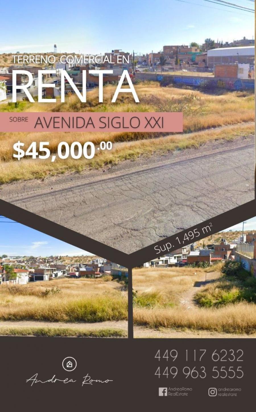 Foto Terreno en Renta en Cumbres, Aguascalientes, Aguascalientes - $ 45.000 - TER356526 - BienesOnLine