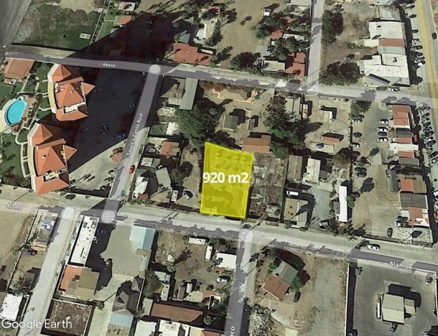 Terreno en venta de 920 m² en el centro de Rosarito