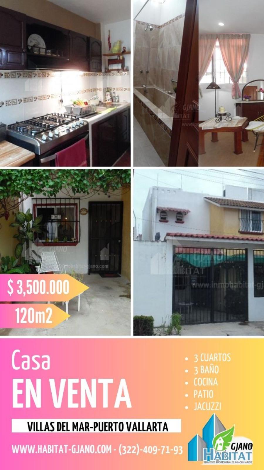 VENDO CASA EN  PUERTO VALLARTA COL. VILLAS DEL MAR