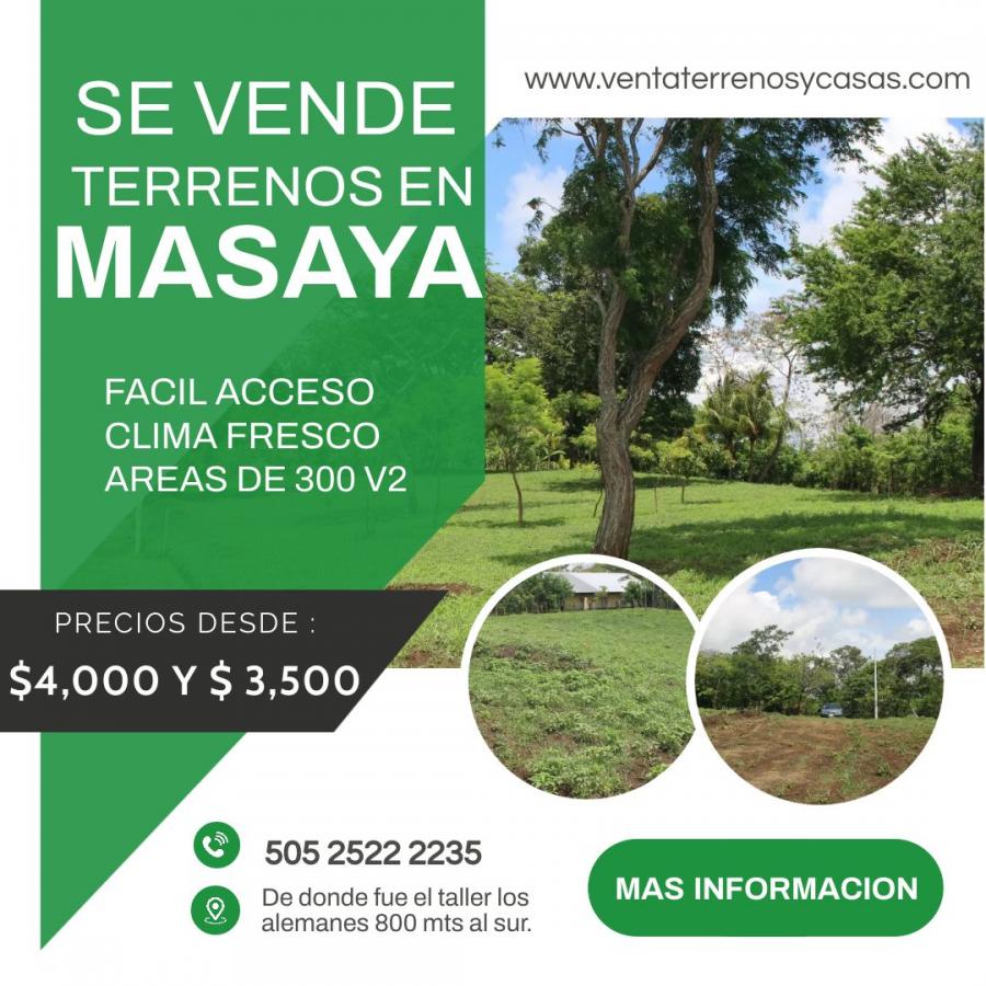 Foto Terreno en Venta en Masaya, Masaya - U$D 3.500 - TEV890 - BienesOnLine