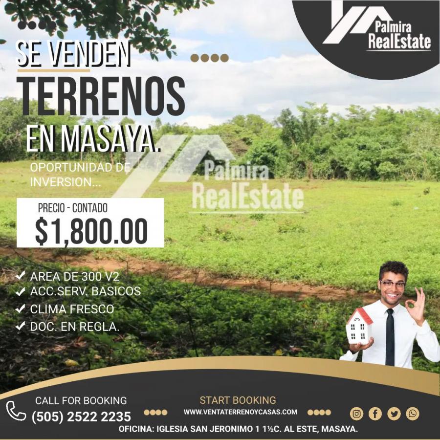 Foto Terreno en Venta en Masaya, Masaya - U$D 1.800 - TEV857 - BienesOnLine