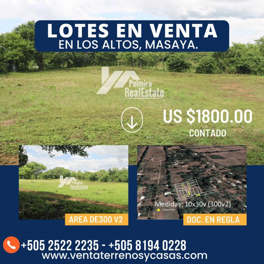 Foto Terreno en Venta en Masaya, Masaya - U$D 1.800 - TEV997 - BienesOnLine