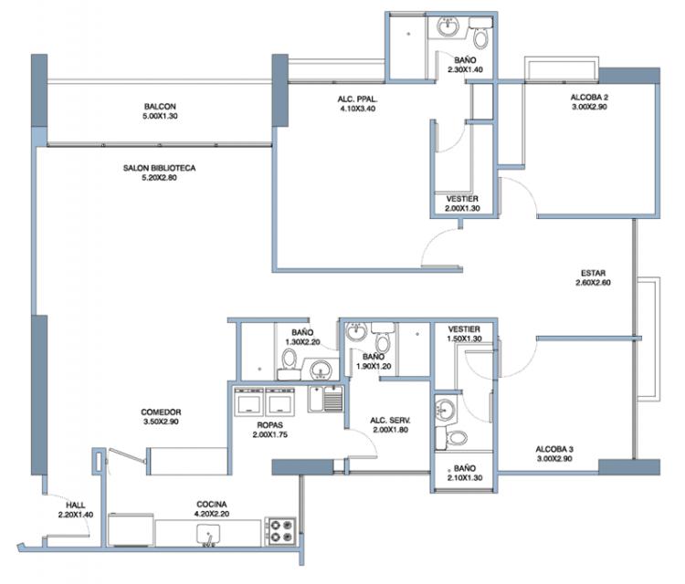 Foto Apartamento en Venta en San Francisco, Ciudad de Panamá, Panamá - U$D 295.000 - APV79 - BienesOnLine