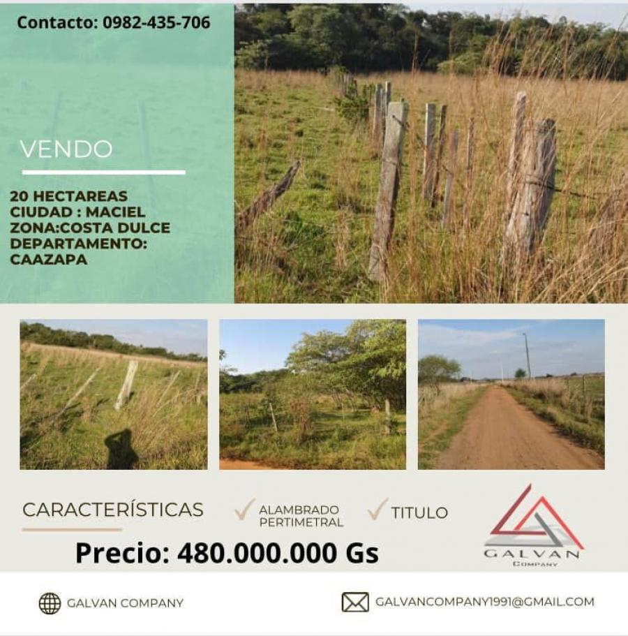 Foto Campo en Venta en Maciel, Caazap - 20 hectareas - G 480.000.000 - CPV2254 - BienesOnLine