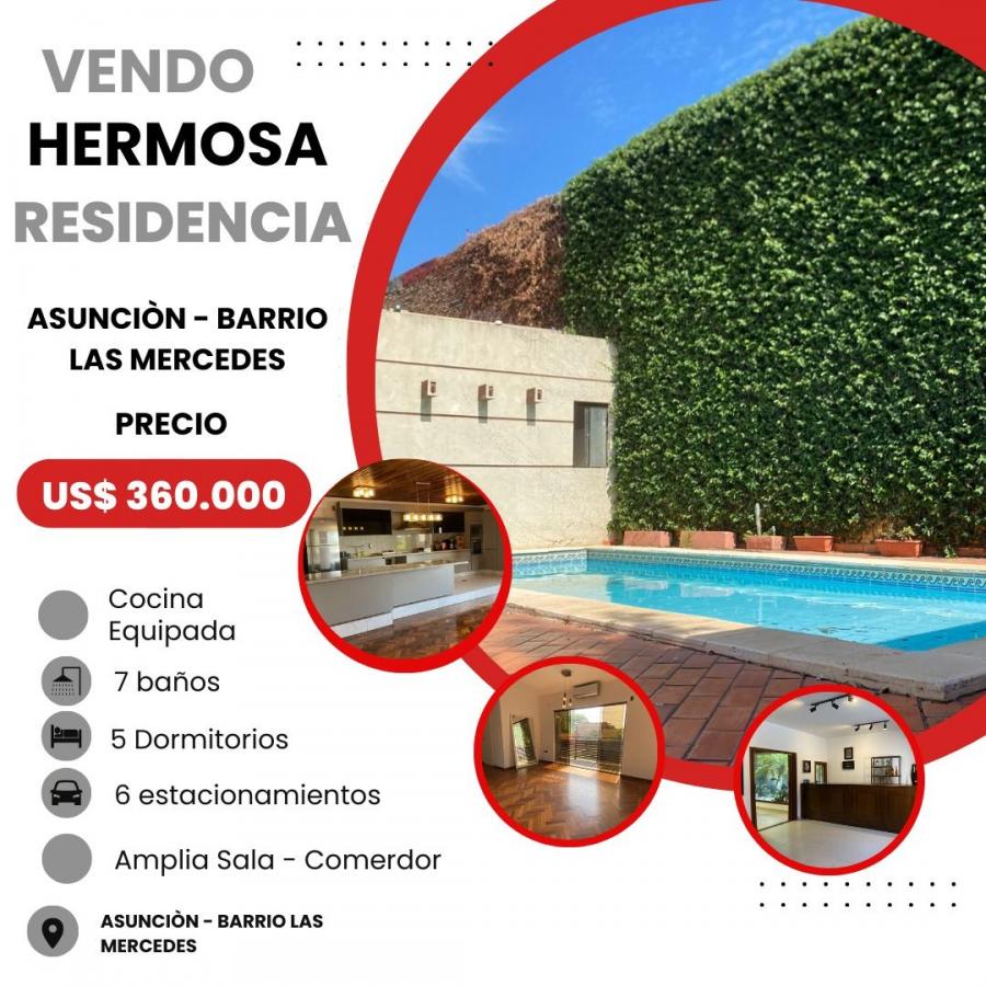 Foto Casa en Venta en LAS MERCEDES, Las Mercedes, Asuncin - U$D 360.000 - CAV2371 - BienesOnLine