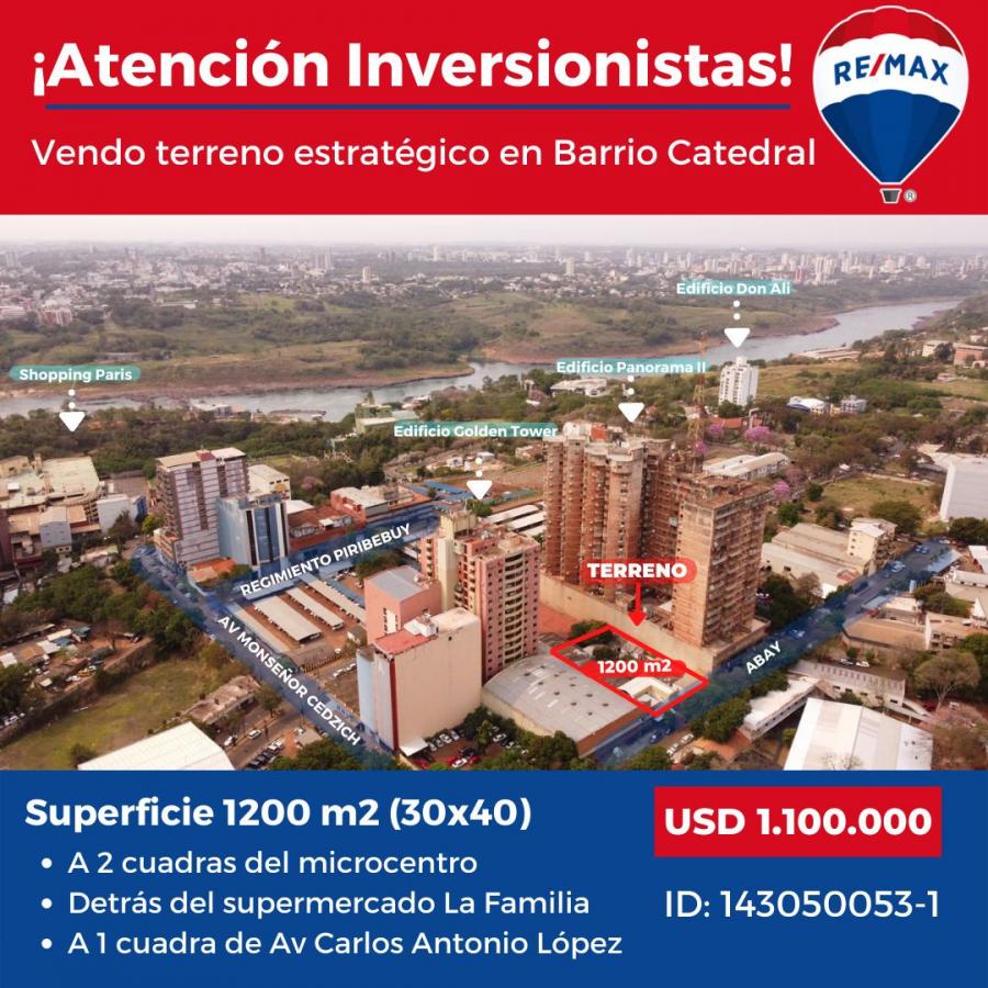 Vendo terreno en Barrio Catedral