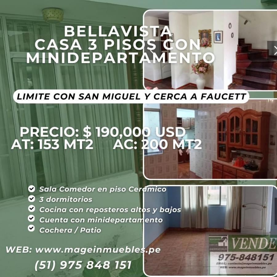 Foto Casa en Venta en Bellavista, Callao - U$D 190.000 - CAV40200 - BienesOnLine