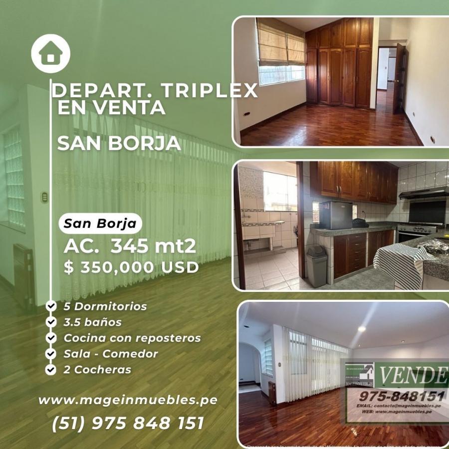 Foto Departamento en Venta en San Borja, Lima - U$D 350.000 - DEV40089 - BienesOnLine