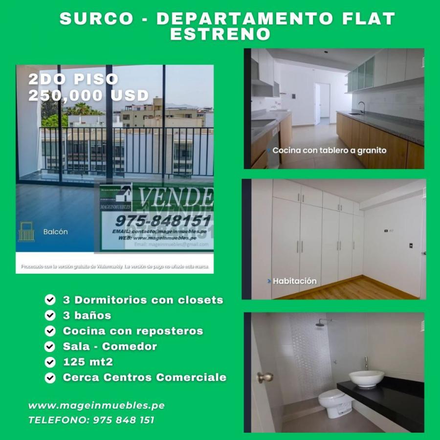 Departamento en Venta en Santiago De Surco