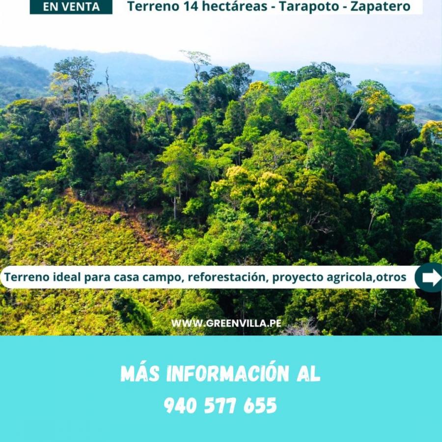  ¡EN VENTA! ¡14 HECTÁREAS EN TARAPOTO!