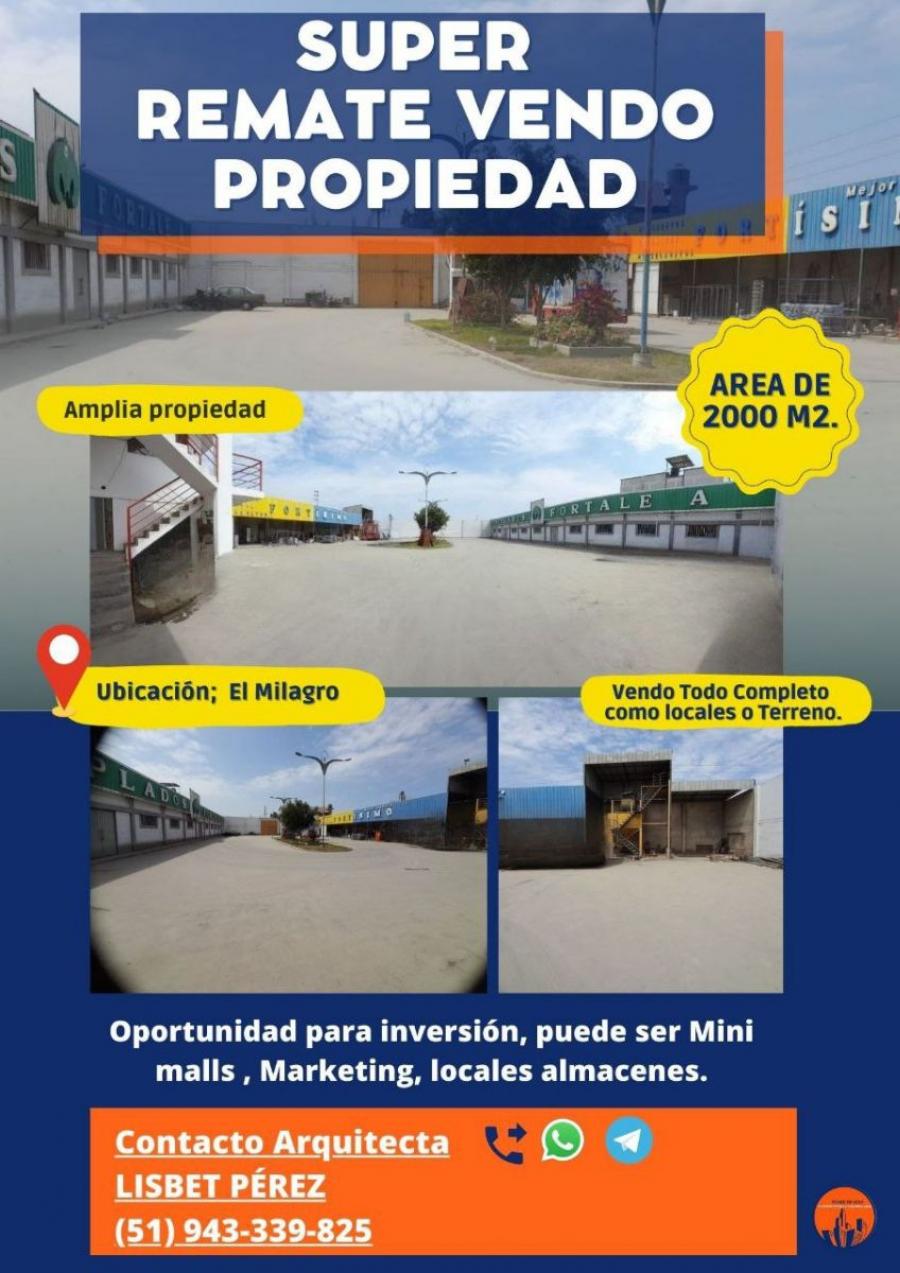  REMATE de Amplio local comercial en el Milagro 