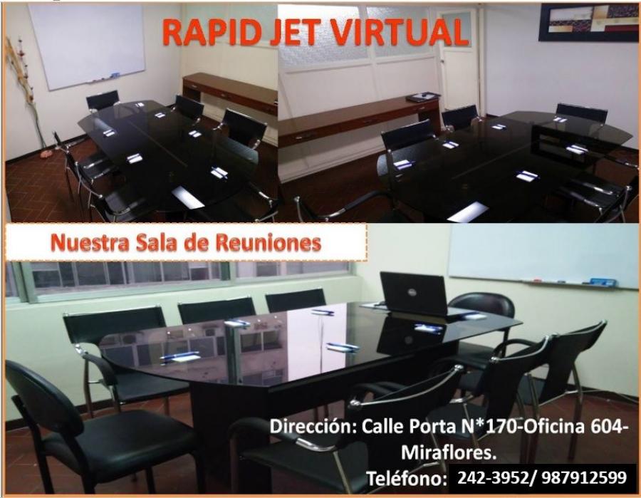 ALQUILER OFICINAS VIRTUALES ADMINISTRATIVAS AMOBLADOS Y COMODOS