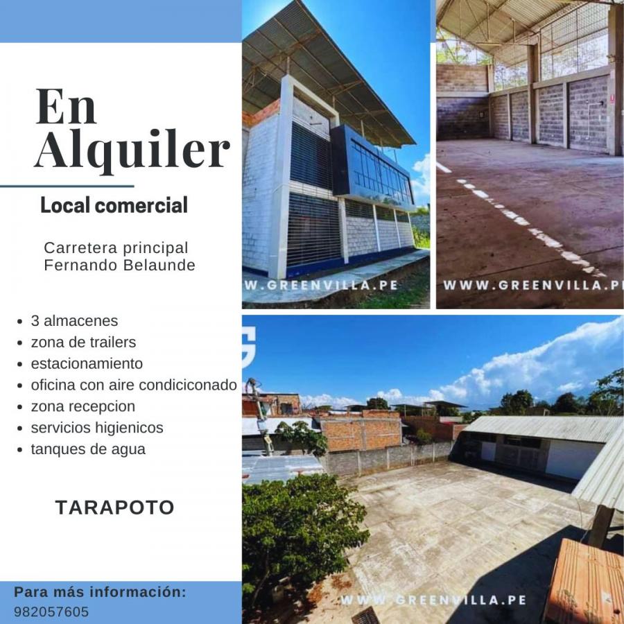 Foto Local en Alquiler en Tarapoto, San Martin - U$D 2.990 - LOA40224 - BienesOnLine