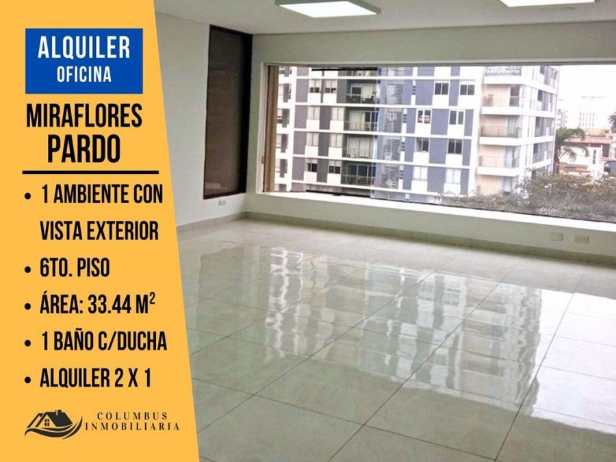 Foto Oficina en Alquiler en Pardo, Miraflores, Lima - U$D 490 - OFA40018 - BienesOnLine